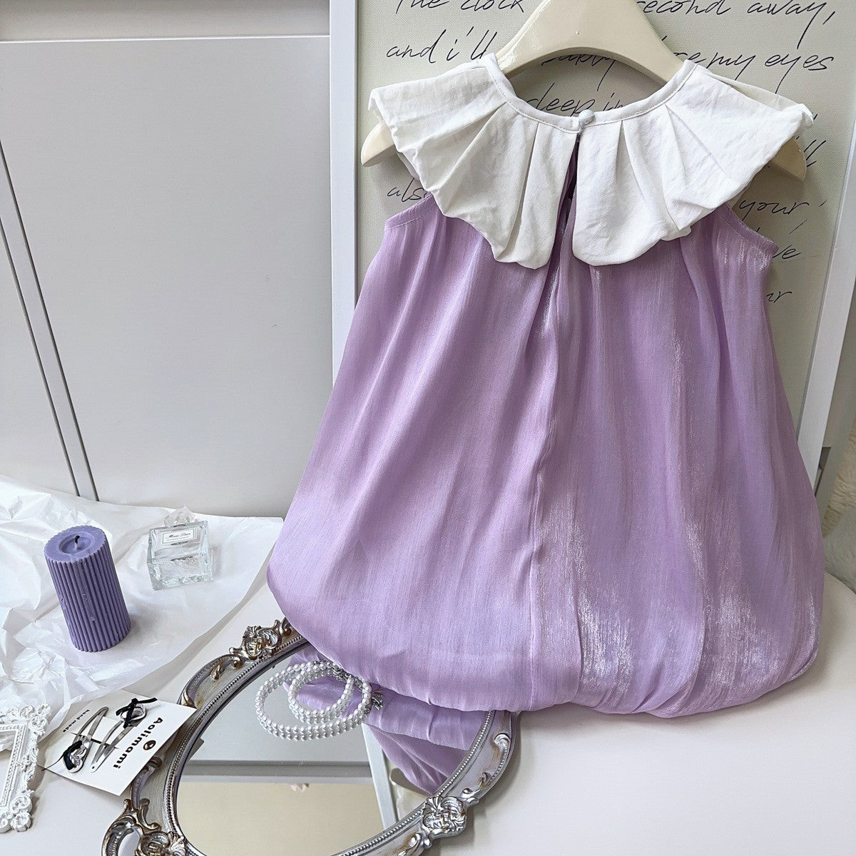Solid A-Line Dress
