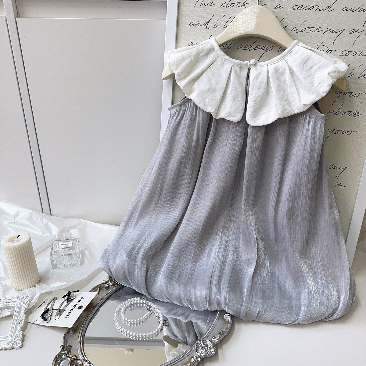 Solid A-Line Dress