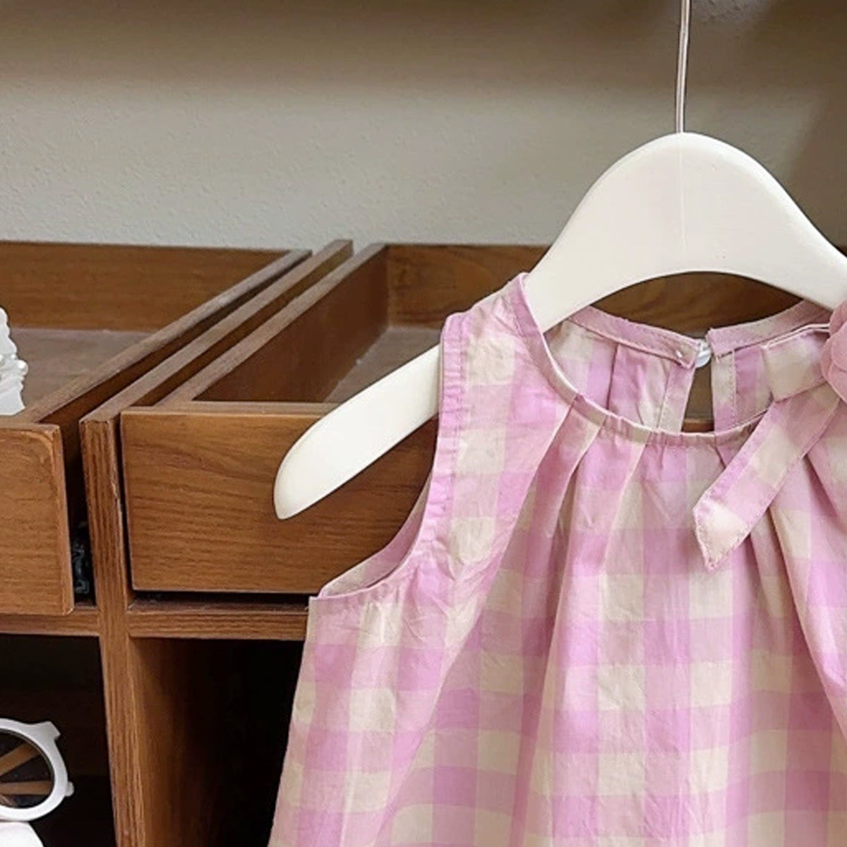 Checked A-Line Dress