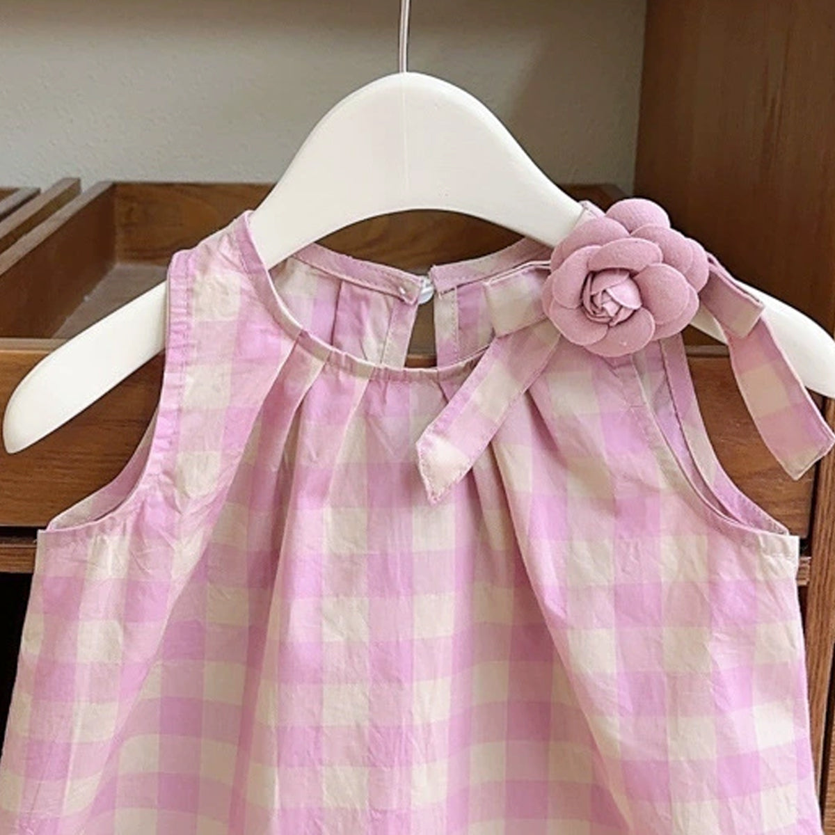 Checked A-Line Dress