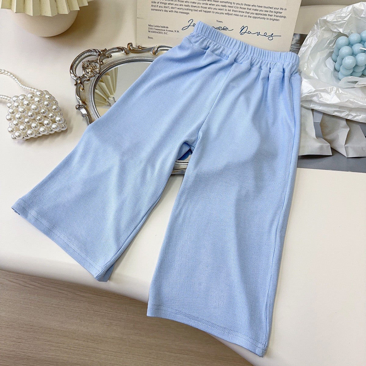 Girls Round Neck Top with Trousers