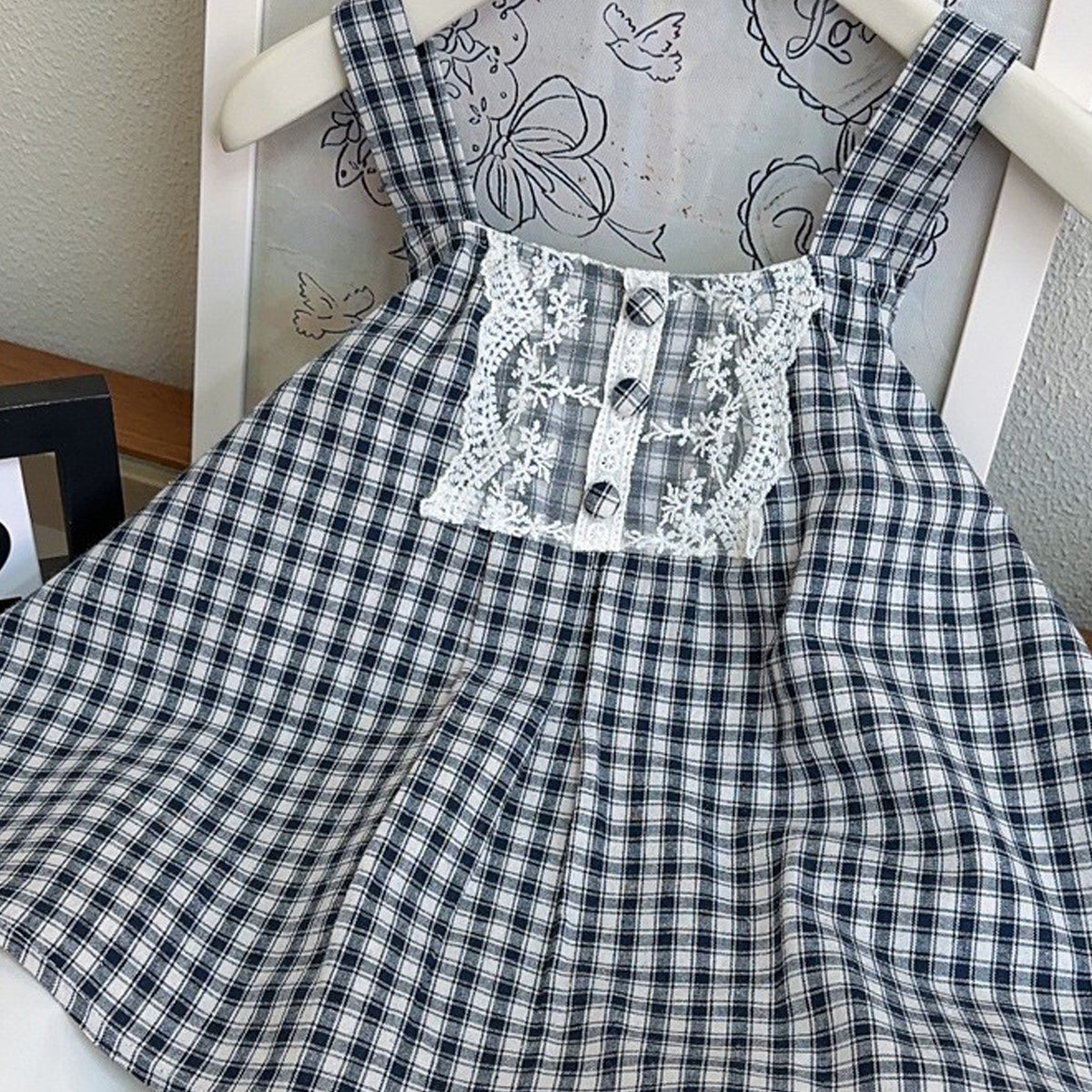 Girls Geometric Printed Sleeveless Pure Cotton Top With Skirt