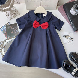 Girls Cotton A-Line Midi Dress