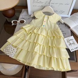 Peter Pan Collar A-Line Midi Dress