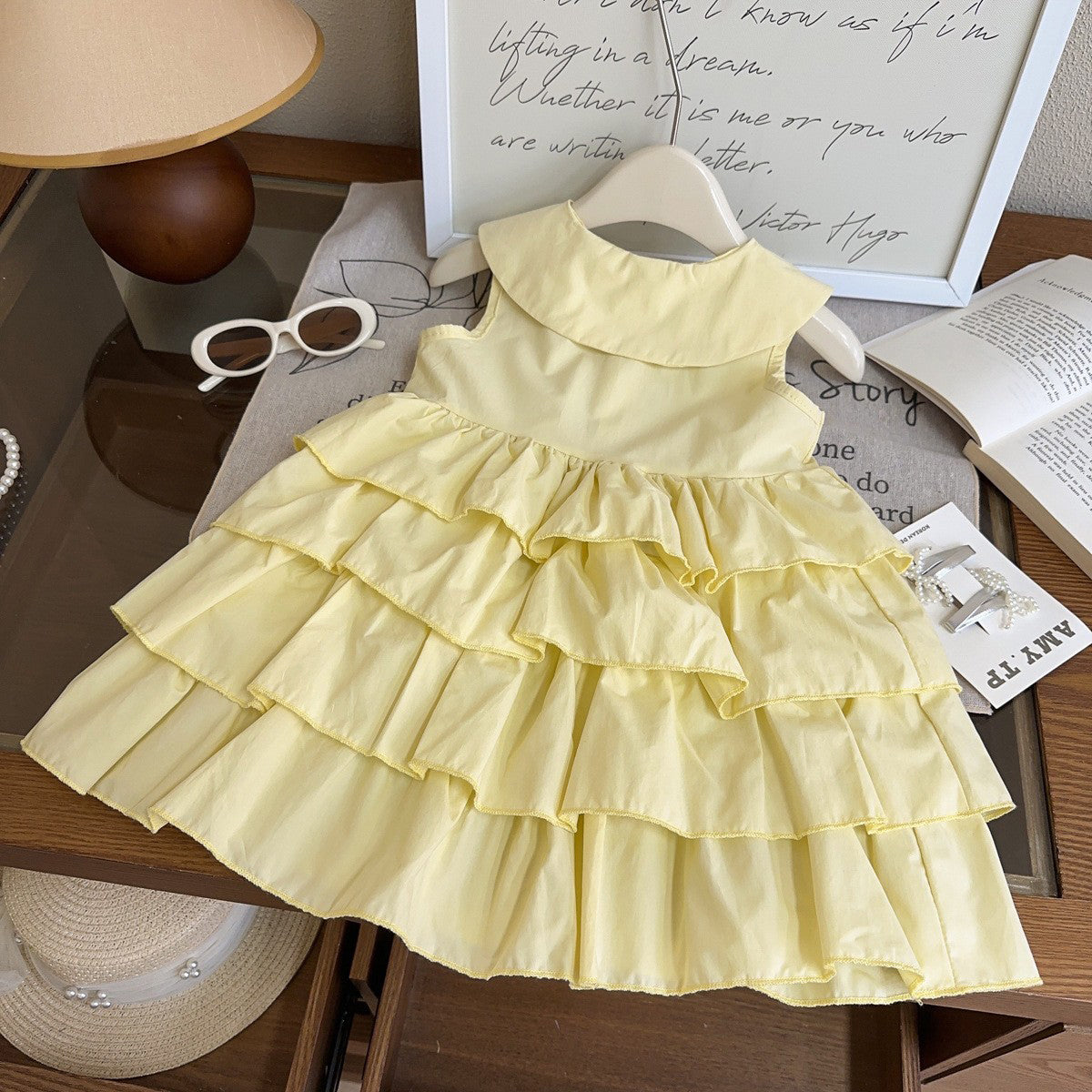 Peter Pan Collar A-Line Midi Dress