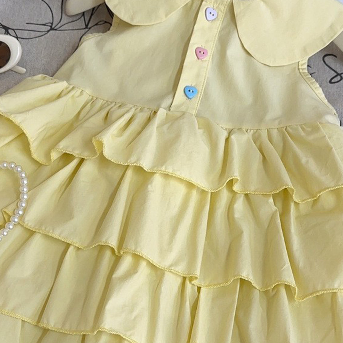 Peter Pan Collar A-Line Midi Dress