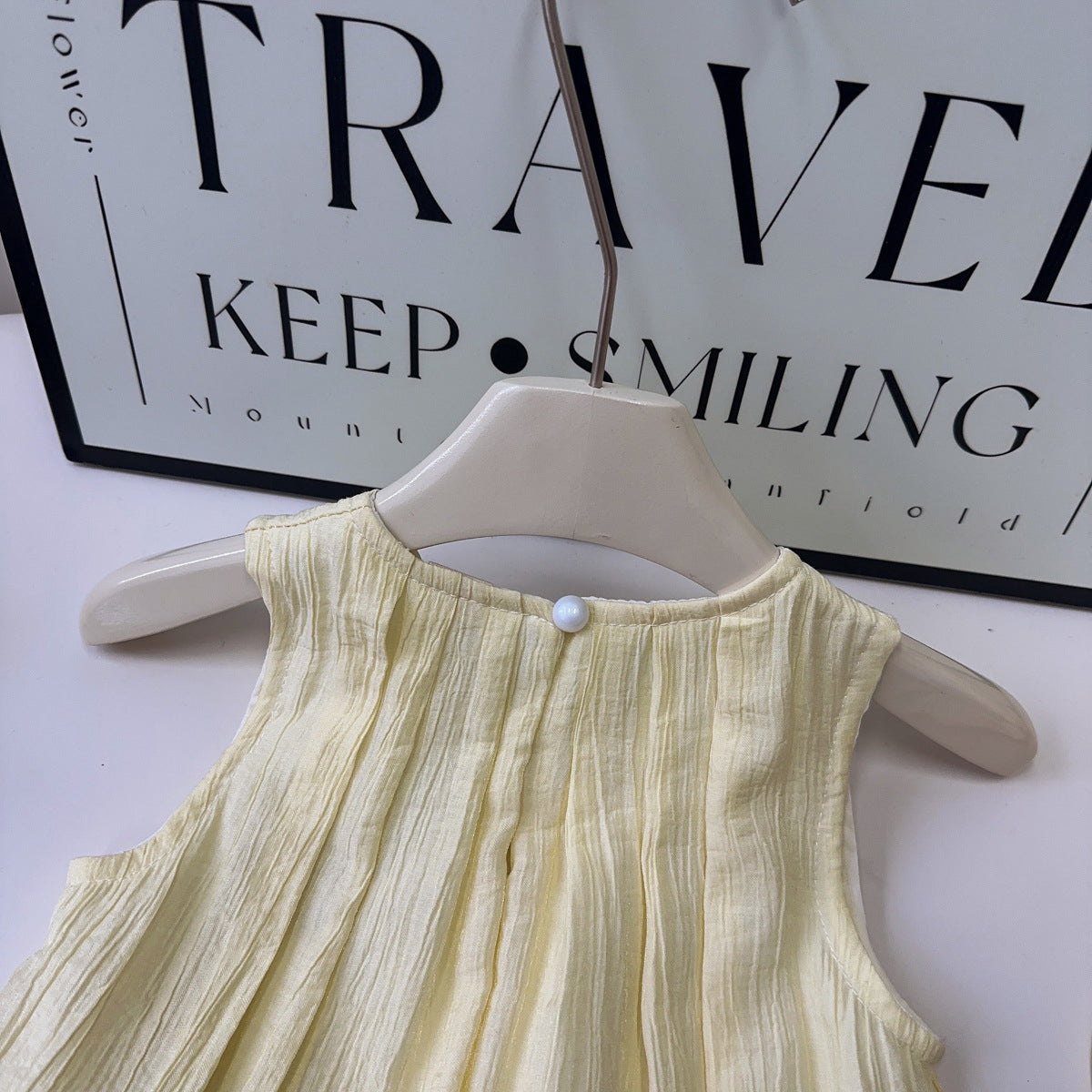 Girls Self Design Layered A-Line Dress