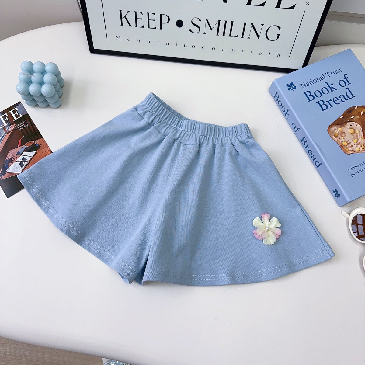 Girls Printed Short Sleeves T-shirt With Shorts