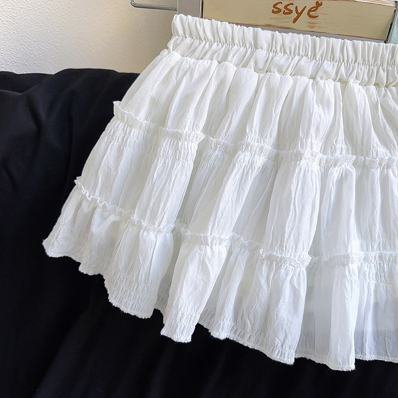 Girls Flared Mini Skirt