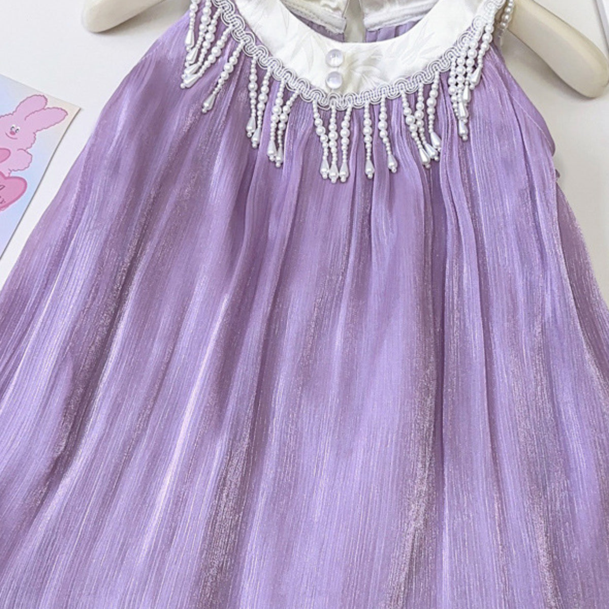 Girls  Round Neck A-Line Dress