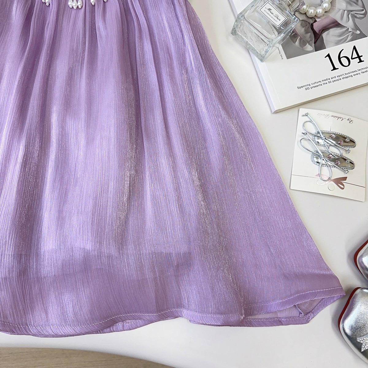 Girls  Round Neck A-Line Dress