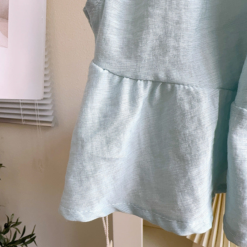 Girls Sleeveless Top With Trouser