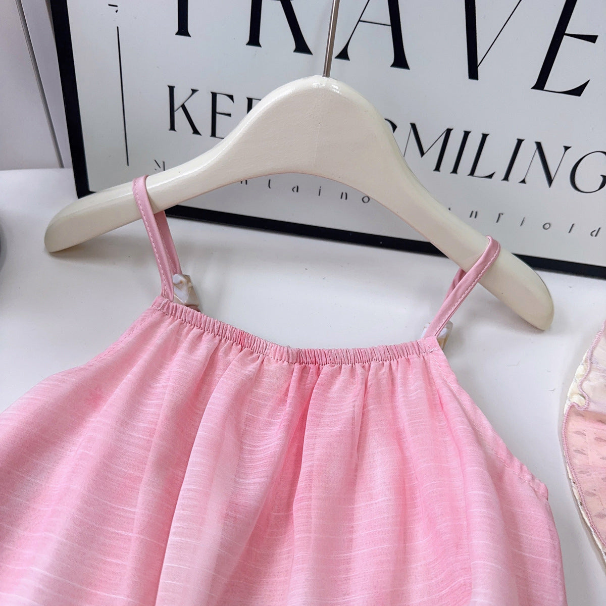 Girls Ombre Shoulder Straps A-Line Dress