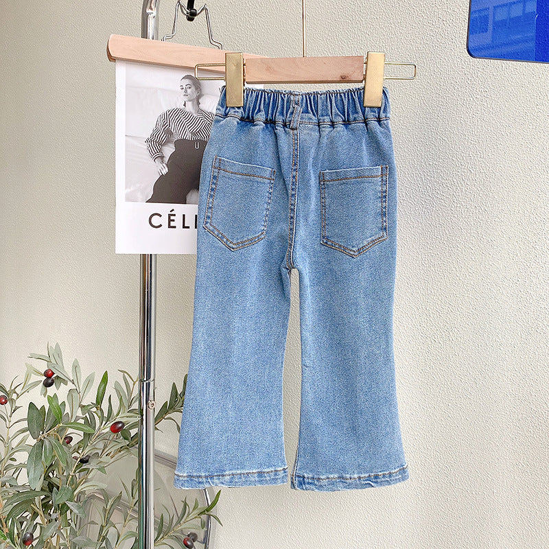 Girls Blue Clean Look Jeans