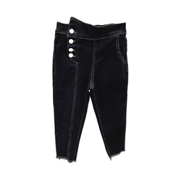 Girls Mid-Rise Clean Look Cotton Jeans