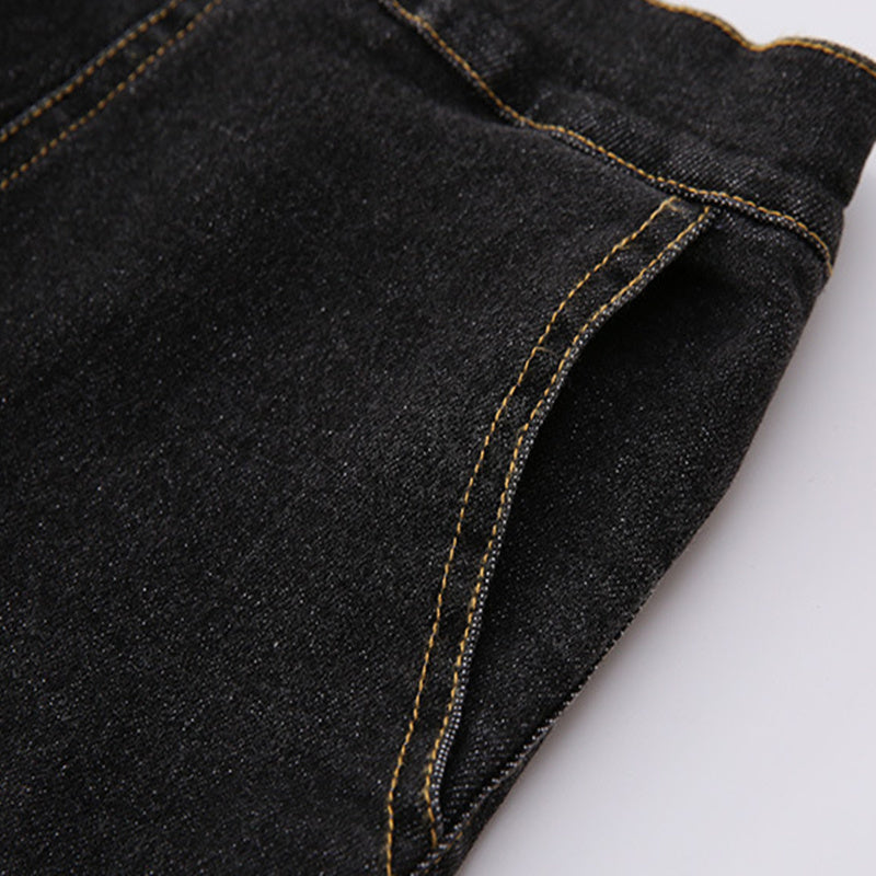 Girls Mid-Rise Clean Look Cotton Jeans