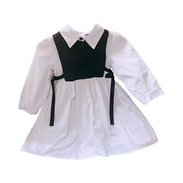 Colourblocked Fit & Flare Shirt Dress