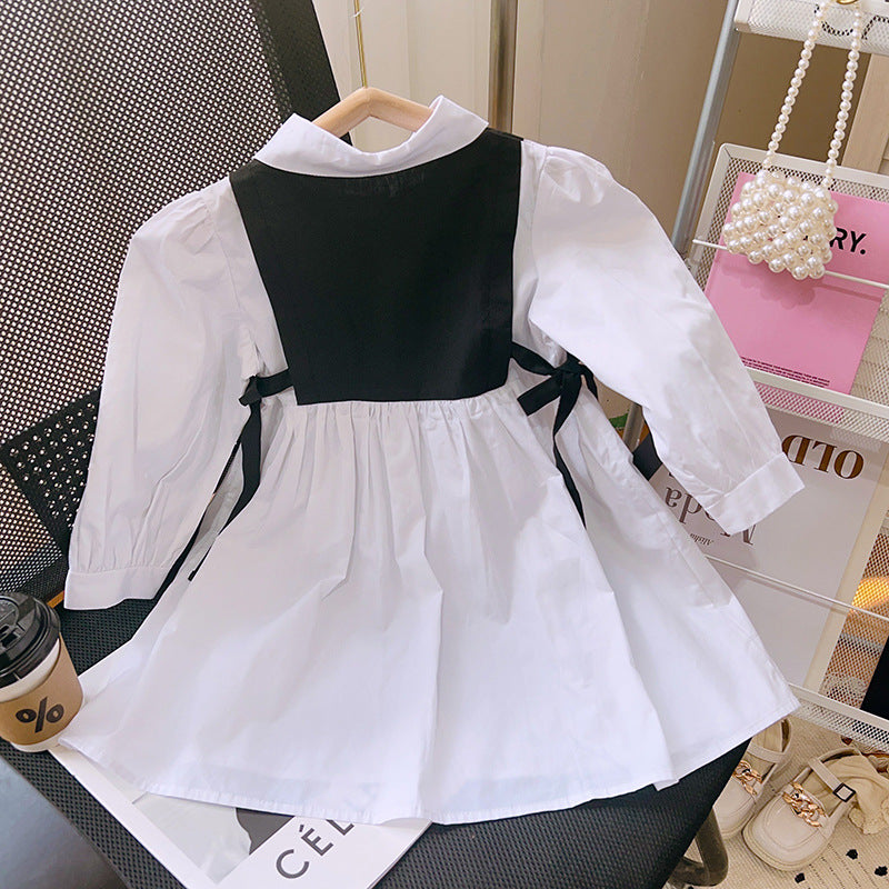 Colourblocked Fit & Flare Shirt Dress