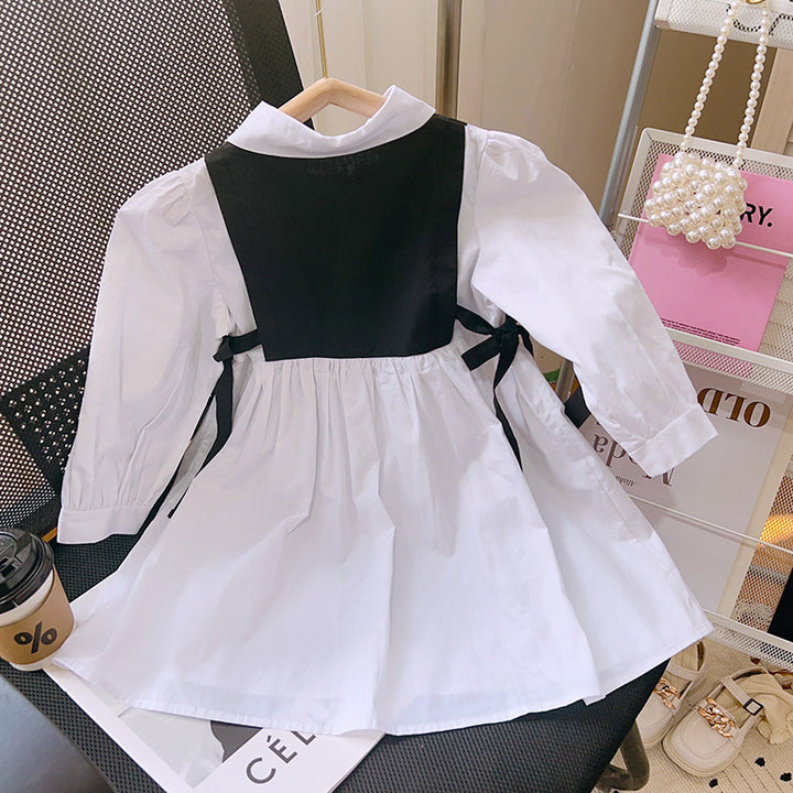 Colourblocked Fit & Flare Shirt Dress