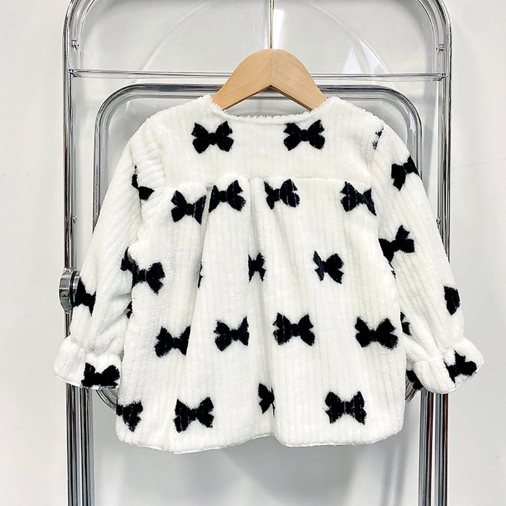 Girls Self Design Square Neck Long Sleeves Top With Jogger