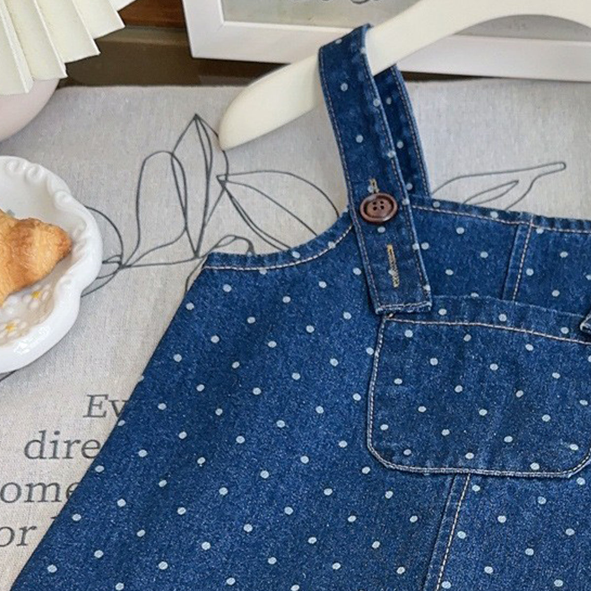 Printed Flared Dungarees