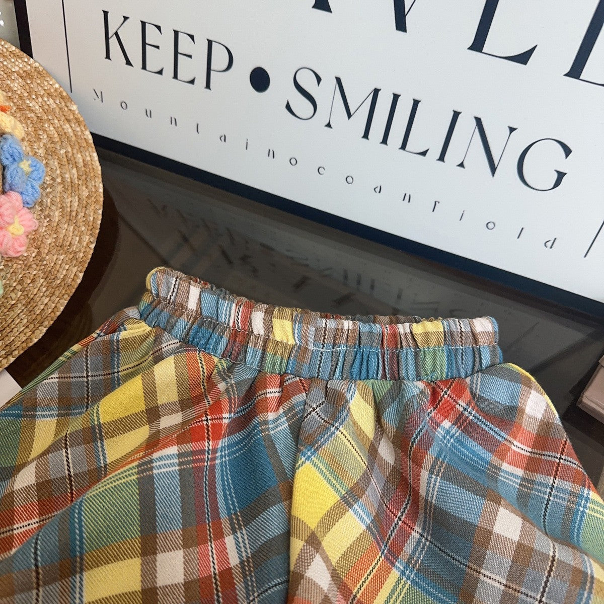 Checked Mid-Rise Regular Shorts