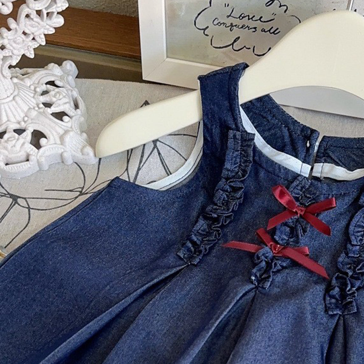 Girls Sleeveless Top With Skirt