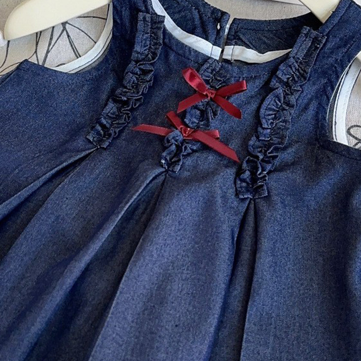 Girls Sleeveless Top With Skirt
