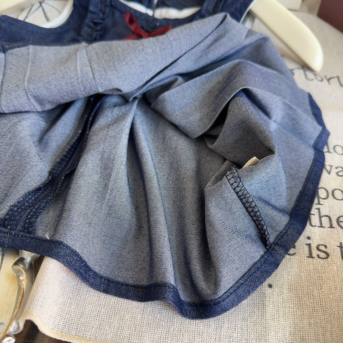 Girls Sleeveless Top With Skirt
