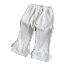 Girls Pleated Chinos Trousers