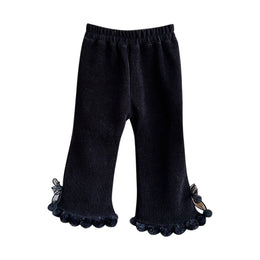 Girls Regular Fit Easy Wash Pleated Trousers