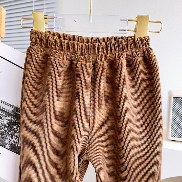 Girls Mid-Rise Easy Wash Pleated Trousers