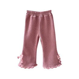 Girls Regular Fit Mid-Rise Trousers