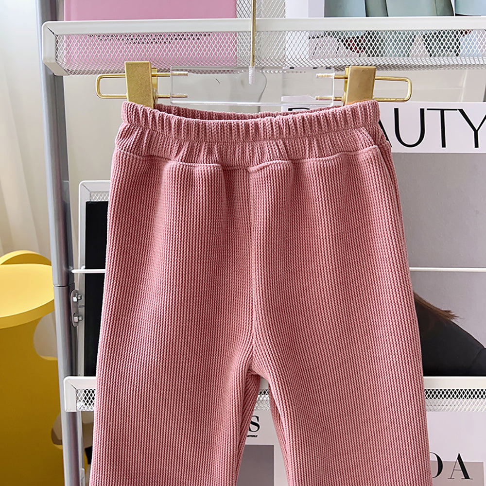 Girls Regular Fit Mid-Rise Trousers