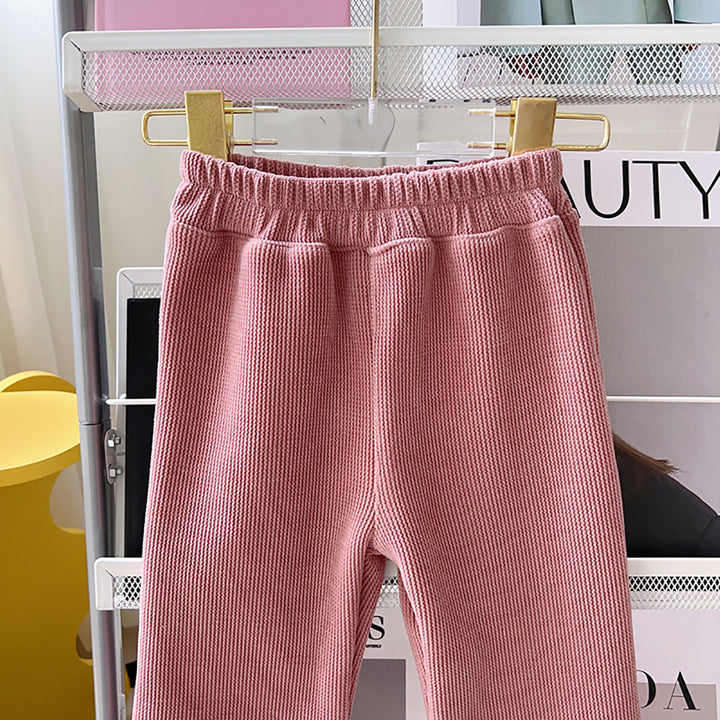 Girls Regular Fit Mid-Rise Trousers
