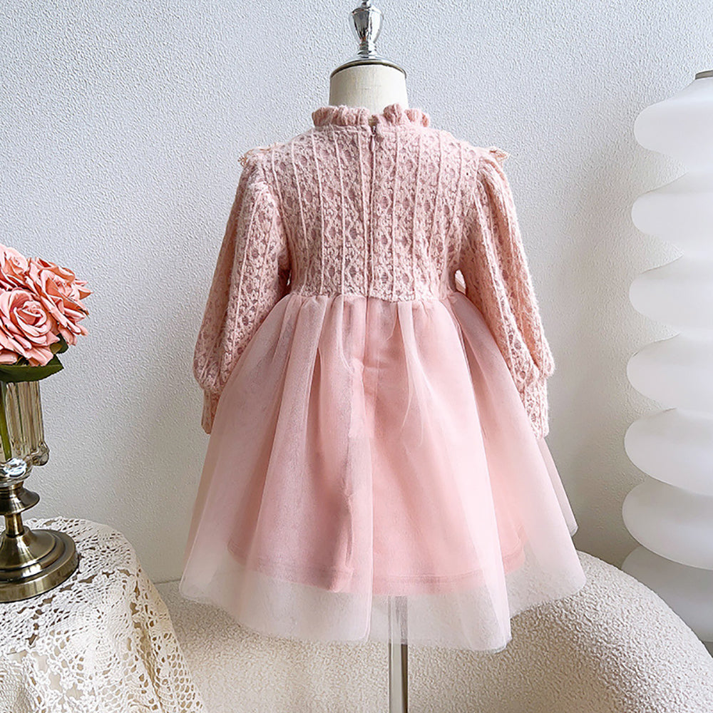 Girls Embroidered Fit & Flare Dress