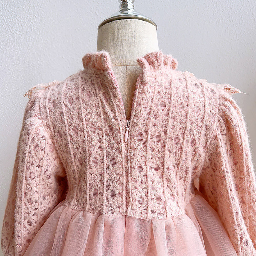 Girls Embroidered Fit & Flare Dress