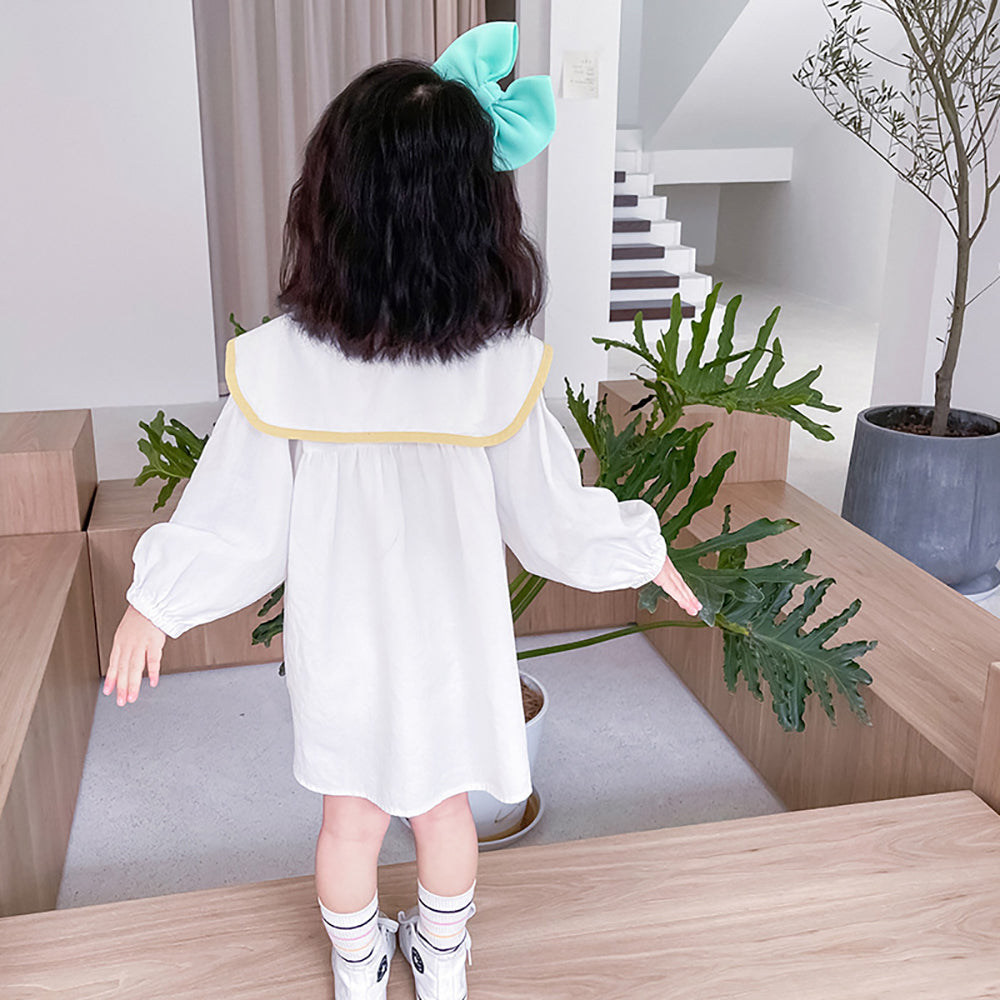 Cape Sleeve A-Line Dress