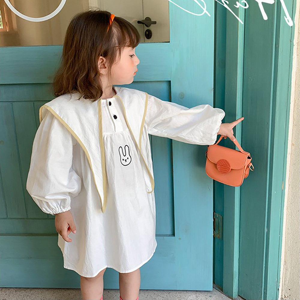 Cape Sleeve A-Line Dress