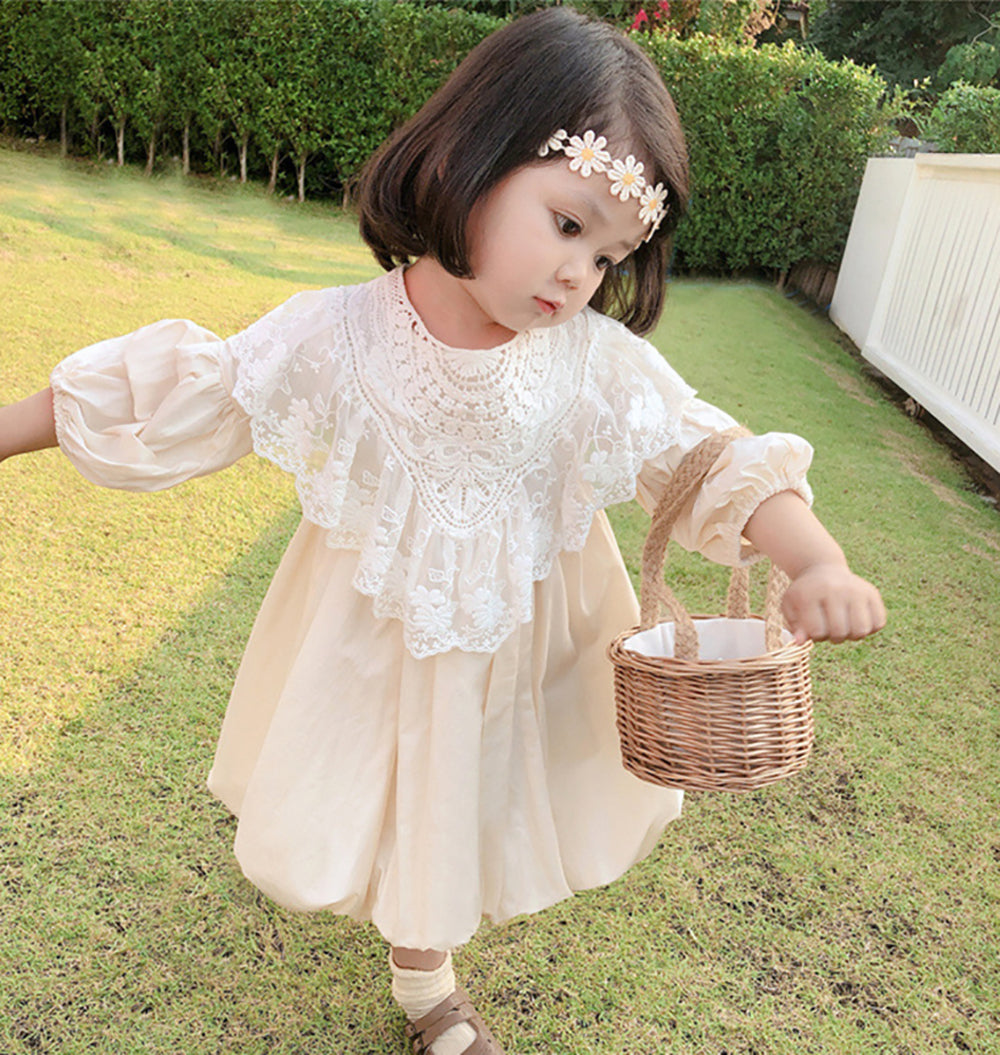 Applique Balloon Dress