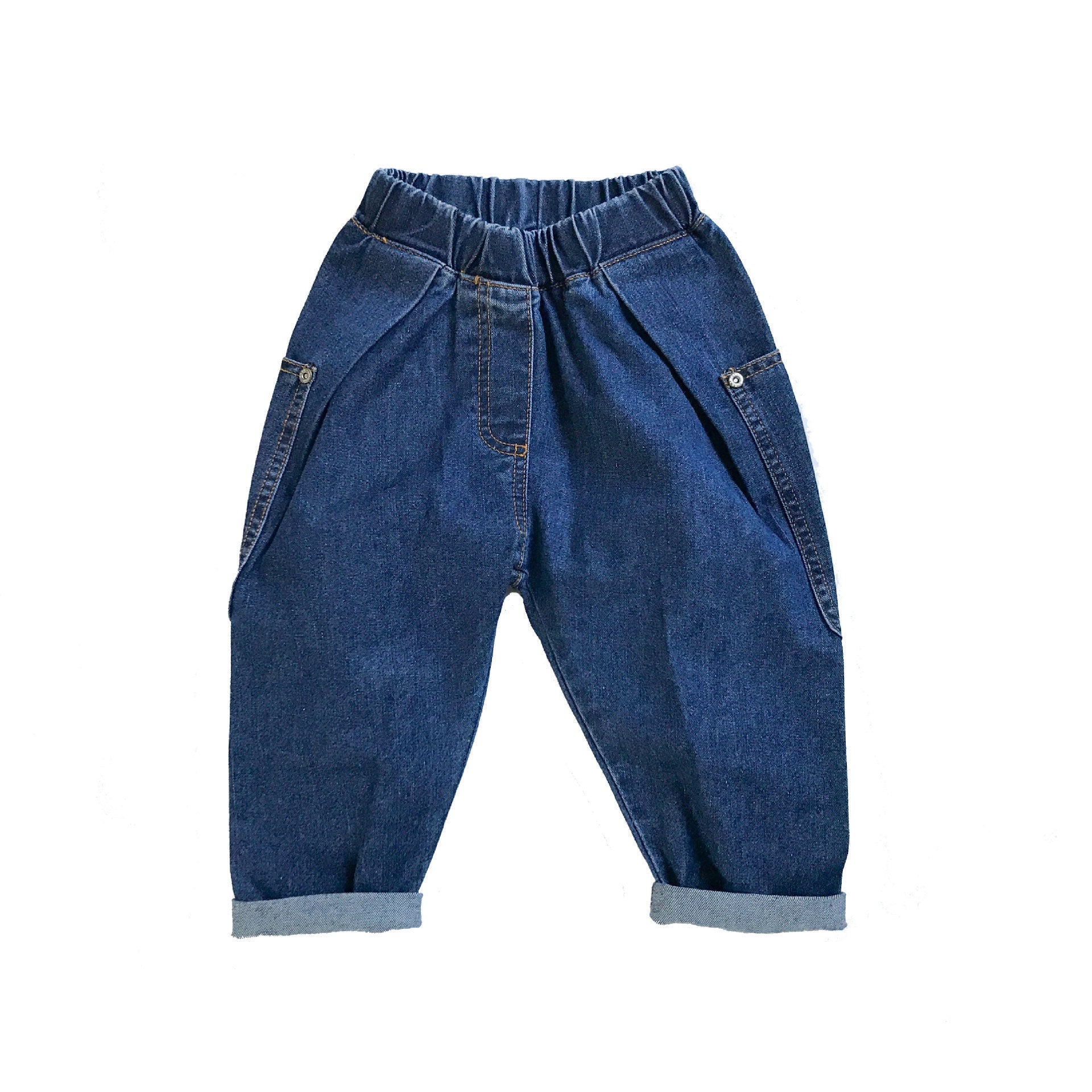 Girls Cotton Mid-Rise Heavy Fade Jeans
