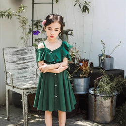 Solid Fit and Flare Dress