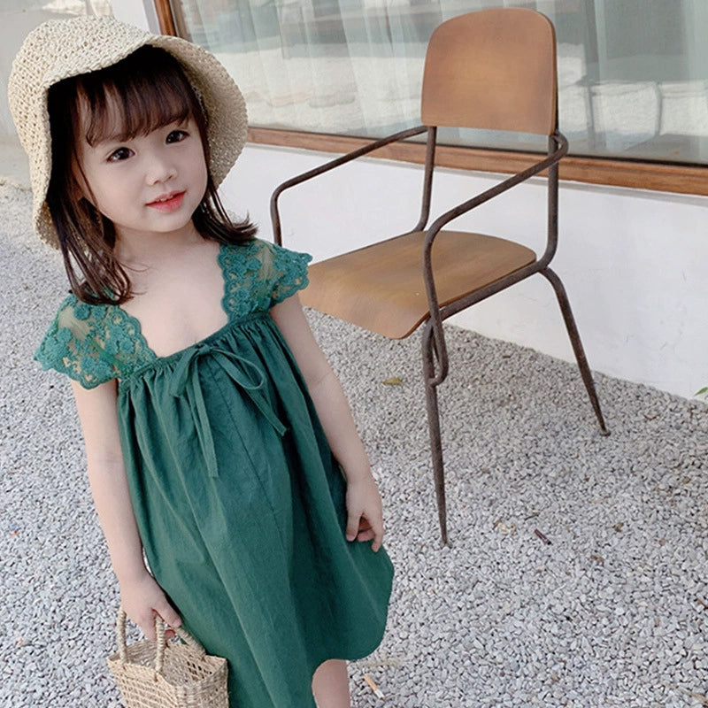Solid A-Line Dress