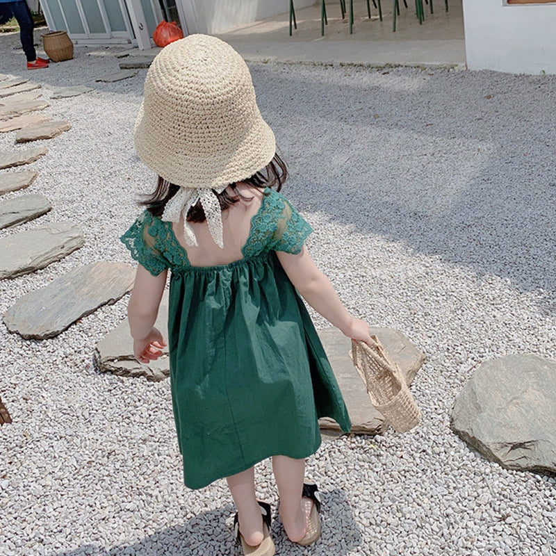 Solid A-Line Dress