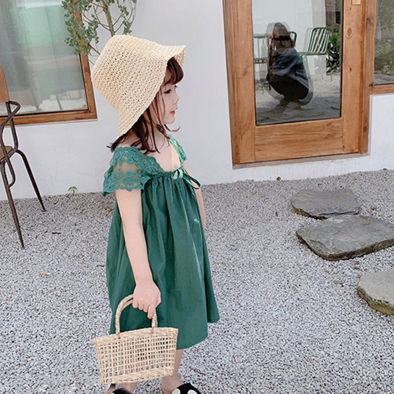 Solid A-Line Dress