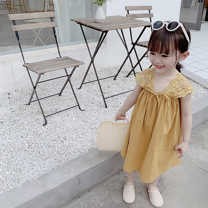 Solid A-Line Dress
