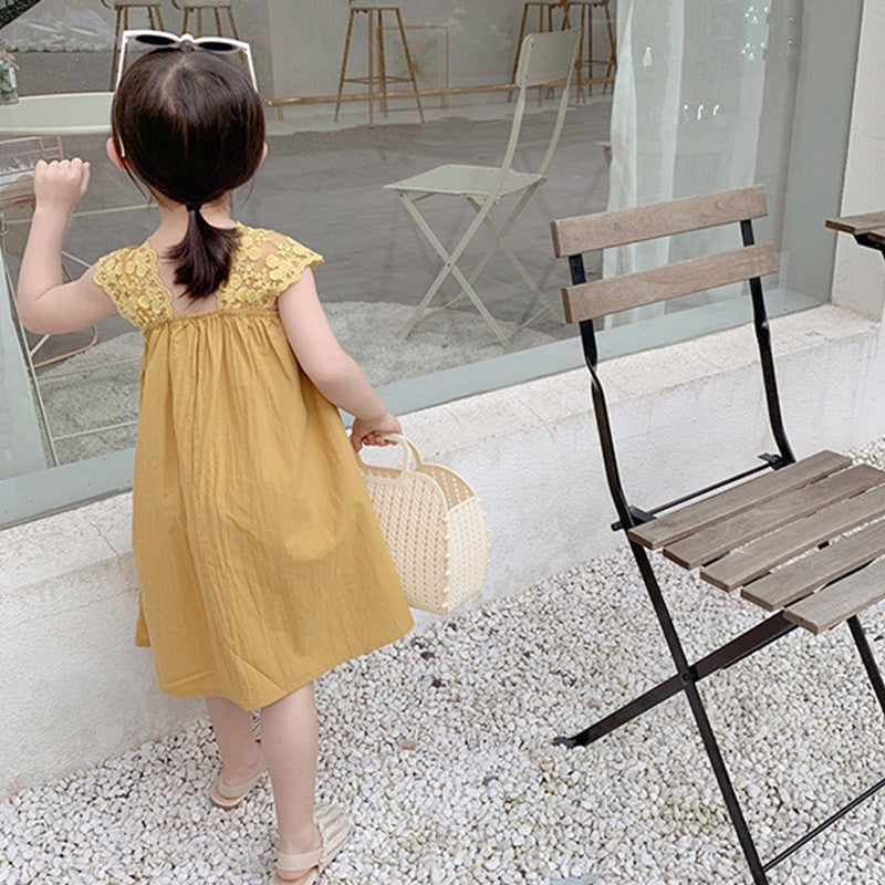 Solid A-Line Dress