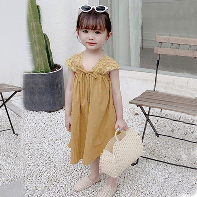 Solid A-Line Dress