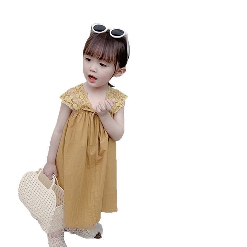 Solid A-Line Dress