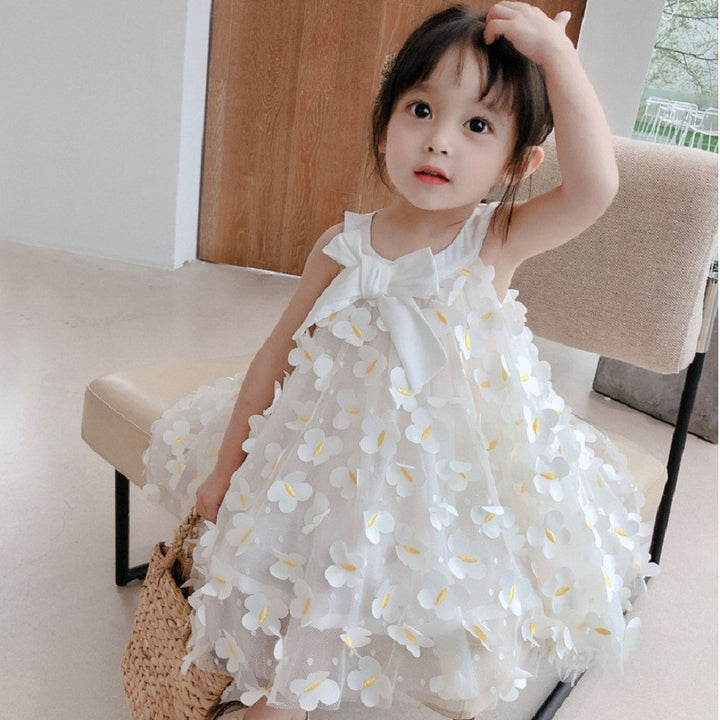 Applique A-Line Dress